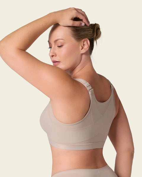 Stage 1 post-surgical wireless bra with front closure#color_802-nude