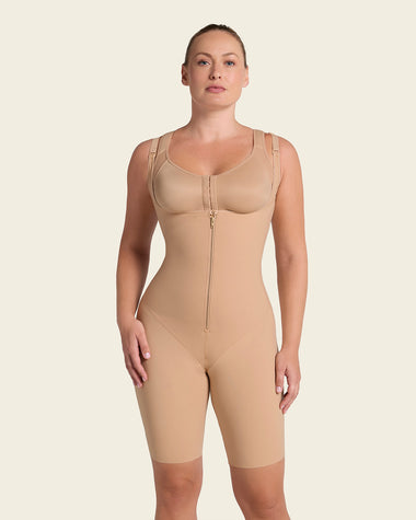 Short Bottom Sculpting Butt Lifting Body Shaper#color_801-golden-beige