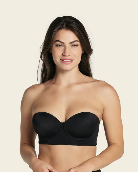 Leonisa Petite Push up Bra for Women - Anti Slip Grip Along Bust Strapless  Beige : : Clothing, Shoes & Accessories