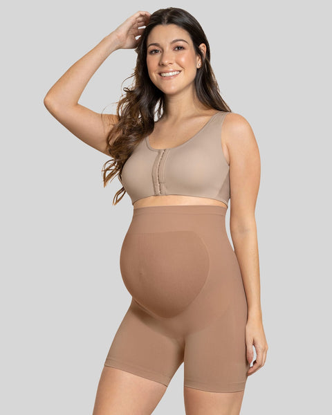 Women's Seamless Maternity Shapewear For Es. Mid-thighs Pregnancy  Underwear. S-2xl