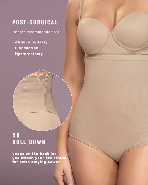 Post-Surgical Short Bottom Girdle with Front Hook-And-Zip Closure