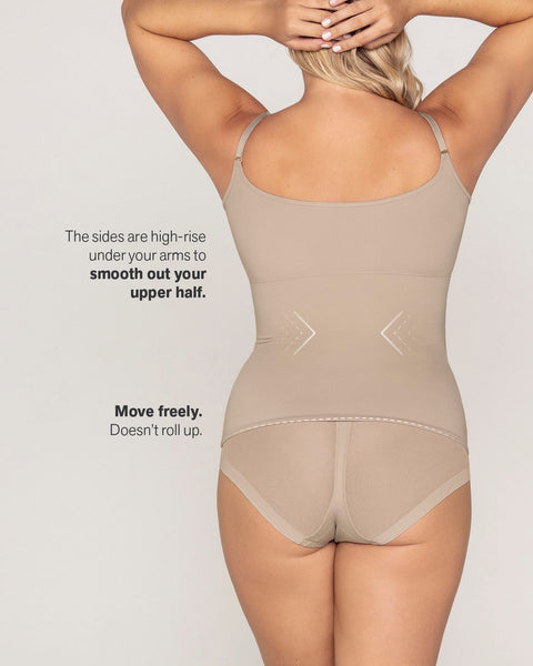 Women Cami Size L Tan Shaper with Built in Bra Tummy Control Tank Top Body  Shape