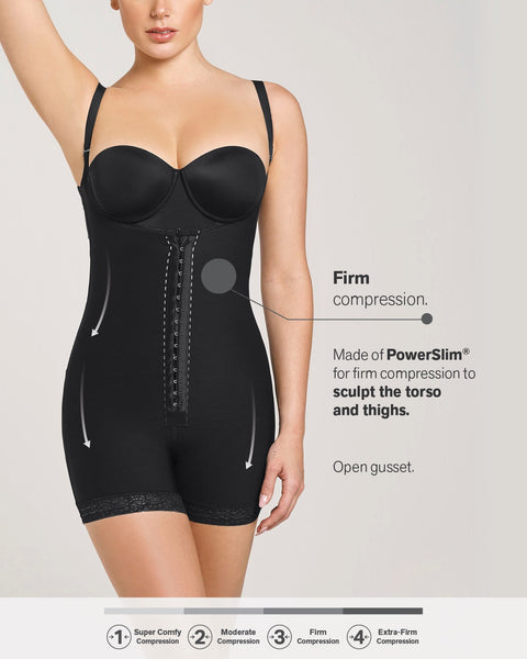 Double Take Open Bust Firm Compression Post-Surgical Body Shaper