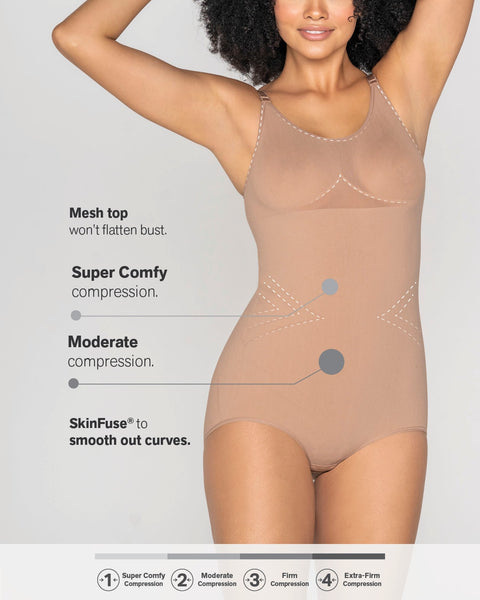Invisible Body Suit Shaper with Thong NS012