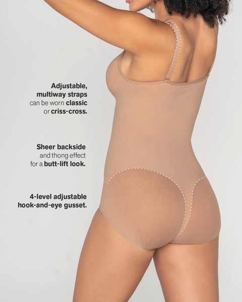 Invisible Body Suit Shaper with Thong NS012