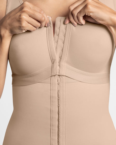 Sculpting Body Shaper with Built-in Back Support Bra