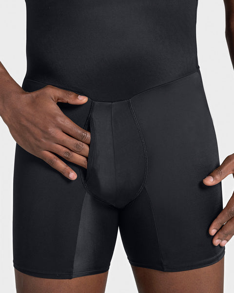 Men Shapewear Tummy Control Panties High Waist Slimming Body Shaper  Underwear Boxers Briefs Beige S