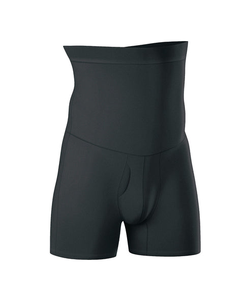 Men High Waist Boxer Compression Shorts Tummy Control Underwear