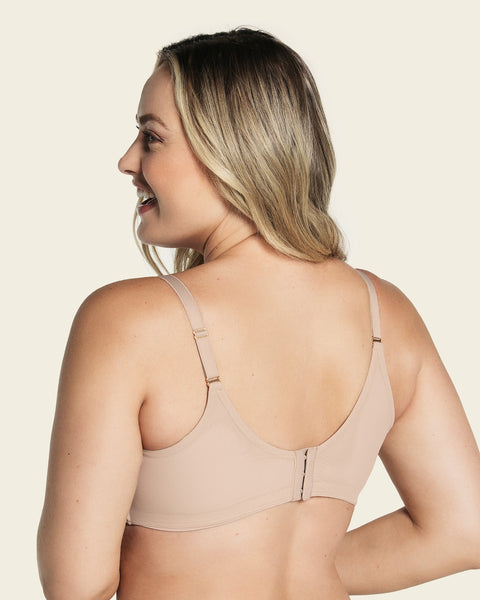 Leonisa Invisible Full Coverage Underwire Push up Bra for Women with Memory  Foam Beige : : Clothing, Shoes & Accessories