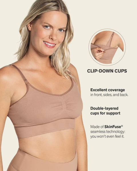 Clip Cup Nursing Bra
