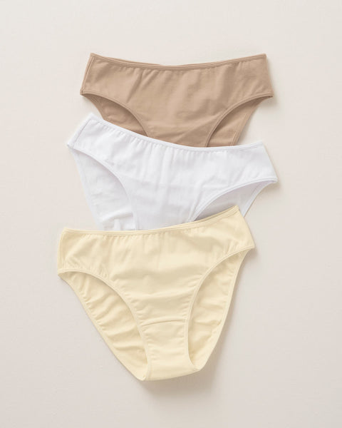  Women's Mid Waisted Underwear Cotton Panty Super