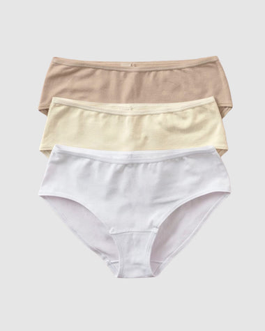 Brazilian underwear in super stretch organic cotton - Light Gray