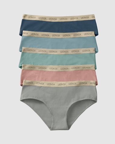 Brazilian underwear in super stretch organic cotton - Light Gray