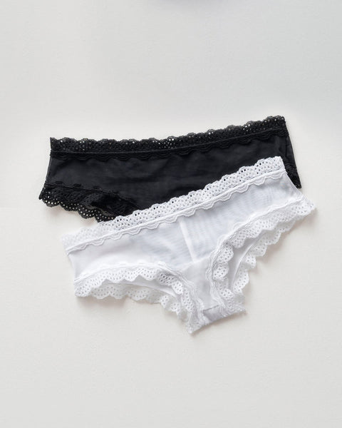 Cheeky Panties for Women, Lace Trim Panties